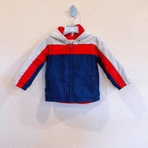 Boys' Reversible Full Zip Hooded Jacket : 24 Month